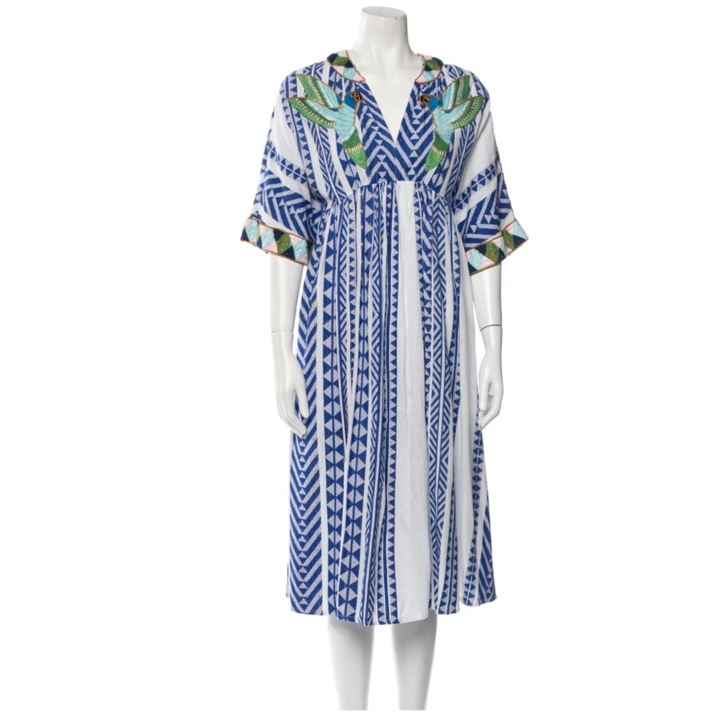 NWT Farm Rio Jacquard Embroidery Dress, Multi - Picture 2 of 11